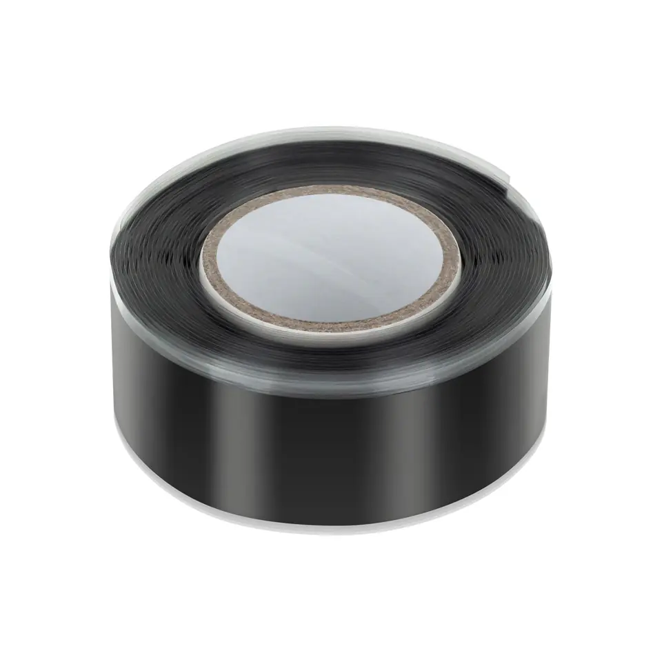 ⁨Taśma samowulkanizująca REBEL (0,8 mm x 19 mm x 2,5 m) czarna⁩ w sklepie Wasserman.eu