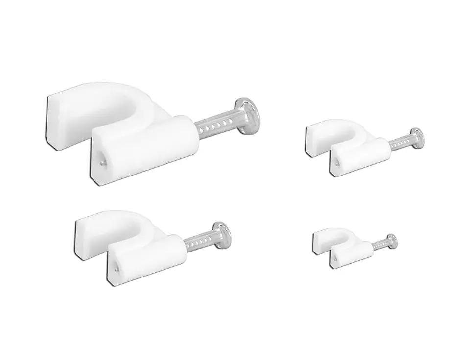 ⁨Cable holder set 6,7,8,9mm, white, 80pcs. (1LM)⁩ at Wasserman.eu