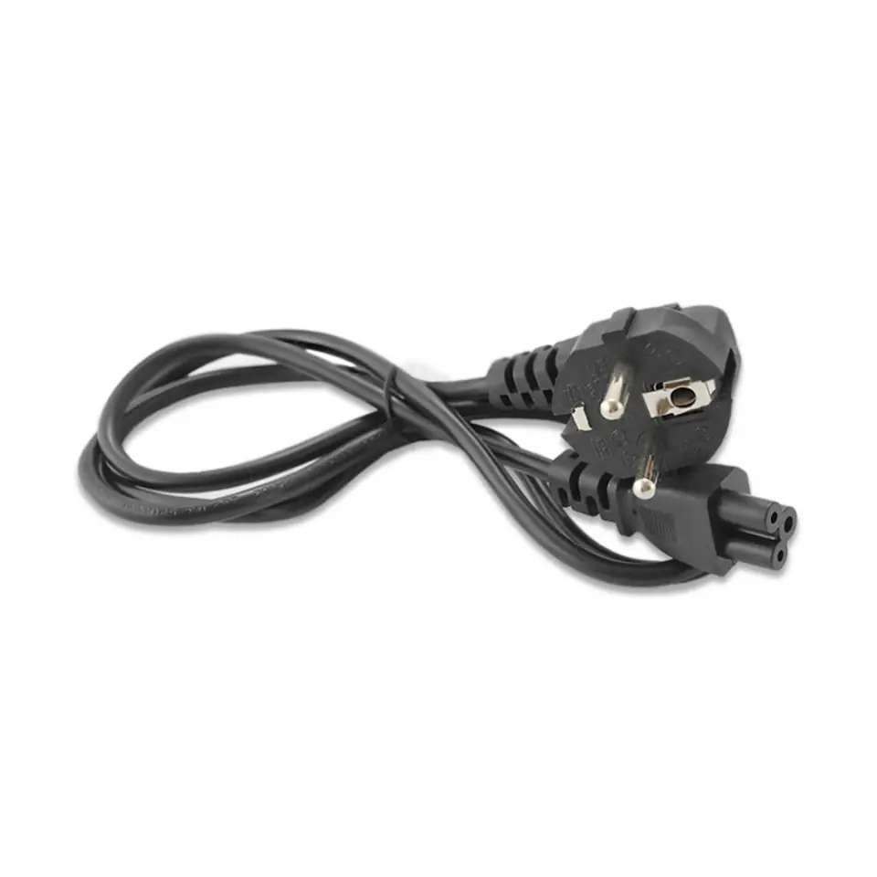 ⁨Qoltec Kabel zasilający koniczynka 3pin S03/ST1 1.2m⁩ w sklepie Wasserman.eu