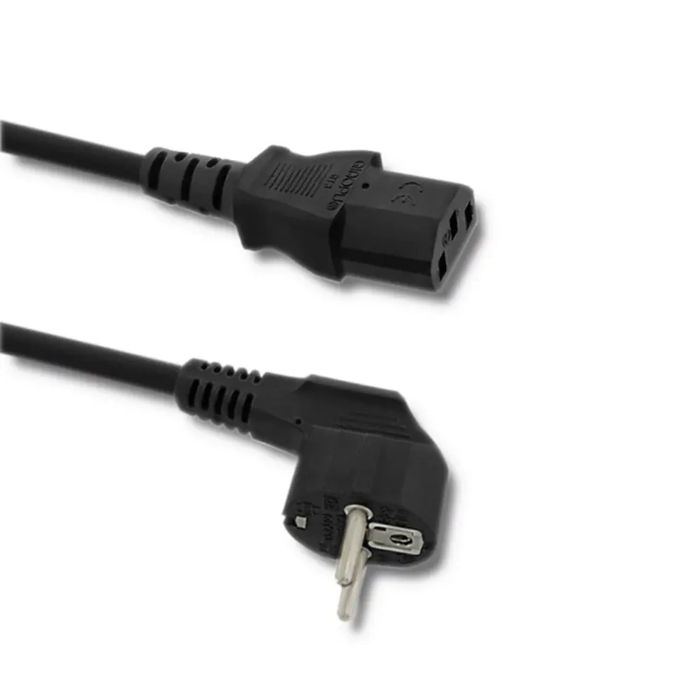 ⁨Qoltec Kabel zasilający ATX | 3pin | S03/ST3 | 1.4m (0NC)⁩ w sklepie Wasserman.eu