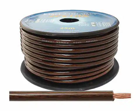 ⁨25 m Kabel zasilający LEXT10GA/5.5mmCCA czarn⁩ w sklepie Wasserman.eu