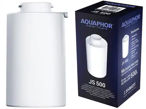⁨Filtr JS 500 wkład do dzbanka Aquaphor J.SHMIDT 500⁩ w sklepie Wasserman.eu