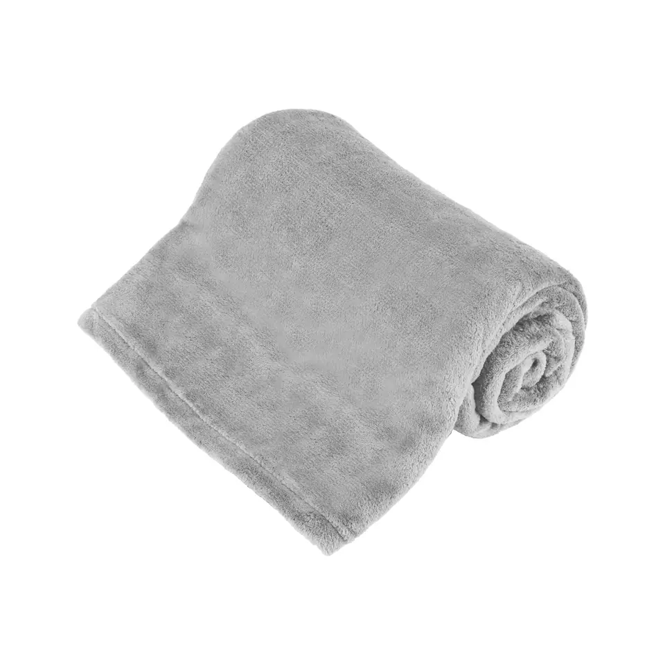 ⁨Fleece blanket 150x200 cm TEESA - gray⁩ at Wasserman.eu