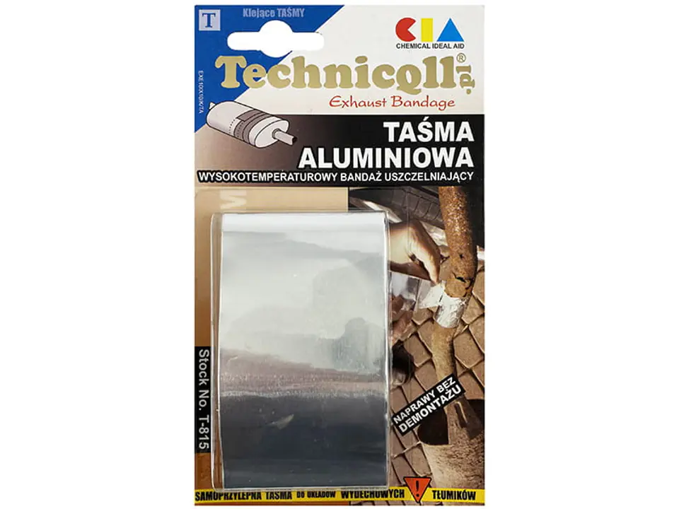 ⁨Taśma naprawcza, aluminiowa termiczna Techicqll T-815⁩ w sklepie Wasserman.eu