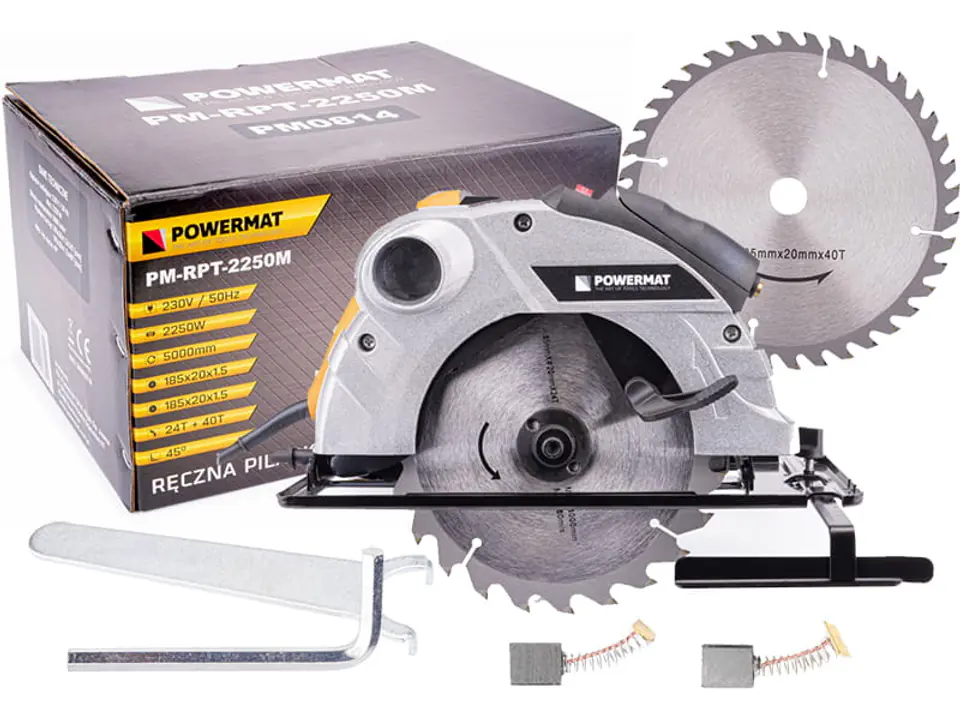 ⁨Powermat PM-RPT-2250M 185mm 2250W circular saw⁩ at Wasserman.eu