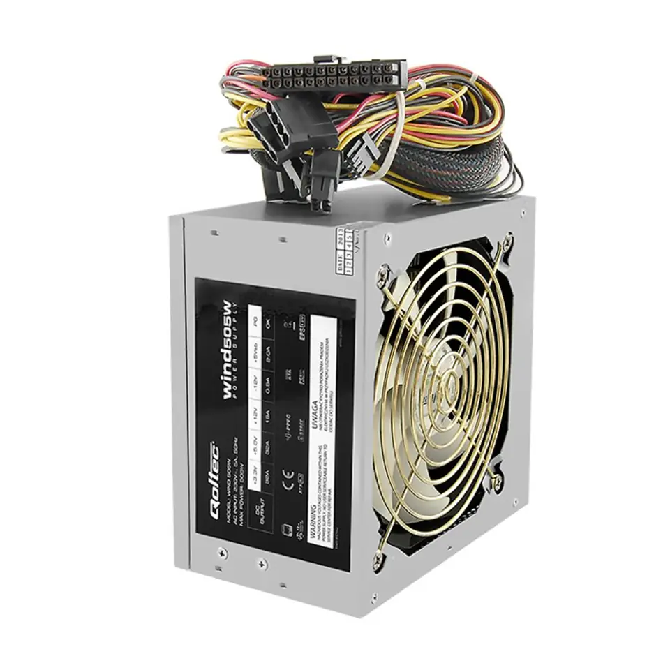 ⁨Qoltec Power Supply ATX Wind 505W (0NC)⁩ at Wasserman.eu