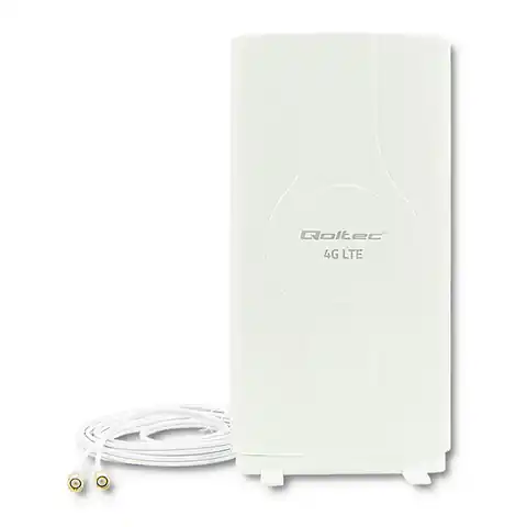 ⁨Qoltec 4G LTE DUAL antenna with dual SMA connector| 30dBi | Internal (0NC)⁩ at Wasserman.eu