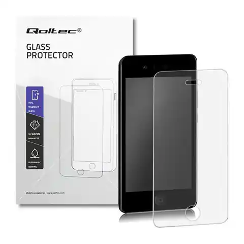 ⁨Qoltec PREMIUM Tempered Glass Protector for Apple iPhone 4/4s (0NC)⁩ at Wasserman.eu