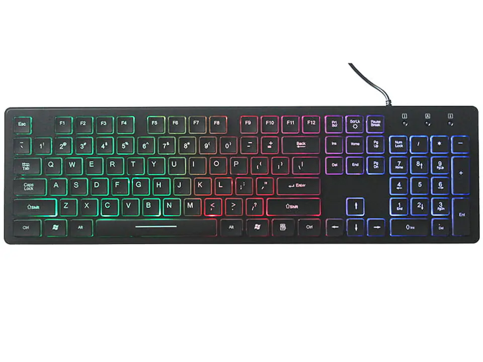 ⁨Art AK-20 slim backlit USB keyboard⁩ at Wasserman.eu