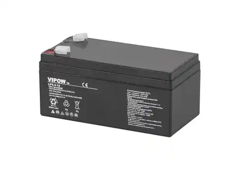 ⁨Gel battery VIPOW 12V 3.3Ah (1LL)⁩ at Wasserman.eu