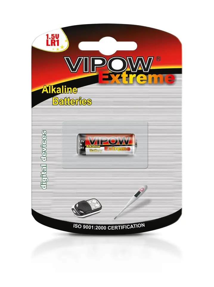 ⁨Alkaline battery VIPOW EXTREME LR1 1pcs/bl⁩ at Wasserman.eu