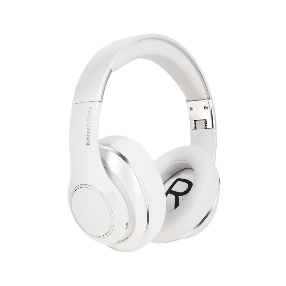 ⁨Kruger&Matz wireless on-ear headphones model Street 3 Wireless, white (1LL)⁩ at Wasserman.eu