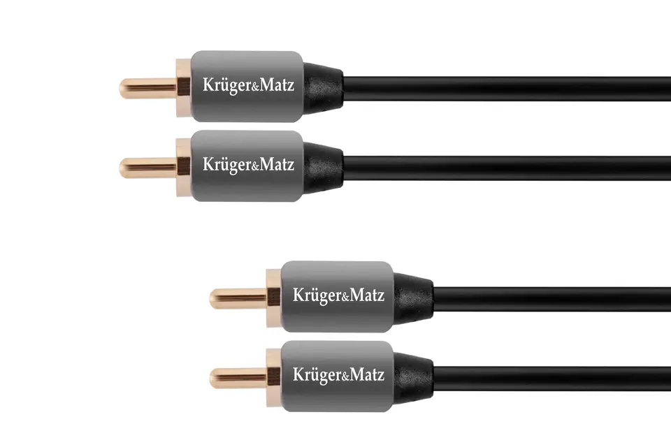 ⁨Cable 2RCA-2RCA 1.8m Kruger&Matz⁩ at Wasserman.eu