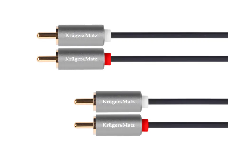 ⁨Cable 2RCA-2RCA 10m Kruger&Matz Basic (1LL)⁩ at Wasserman.eu