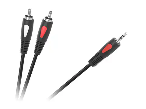 ⁨Kabel wtyk jack 3.5 - 2RCA 3.0m Cabletech Eco-Line (1LL)⁩ w sklepie Wasserman.eu
