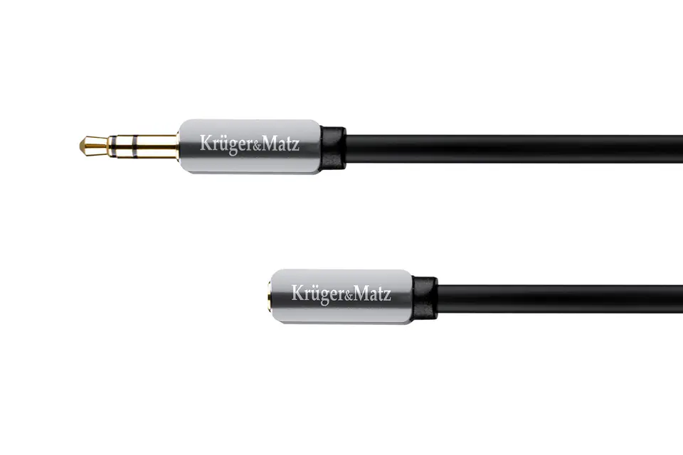 ⁨Plug-in - 3.5 stereo jack 1.8m Kruger &Matz cable⁩ at Wasserman.eu