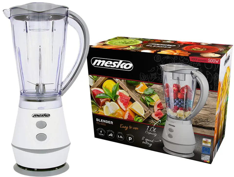 ⁨Blender kielichowy kuchenny 500W Mesko MS 4060g⁩ w sklepie Wasserman.eu