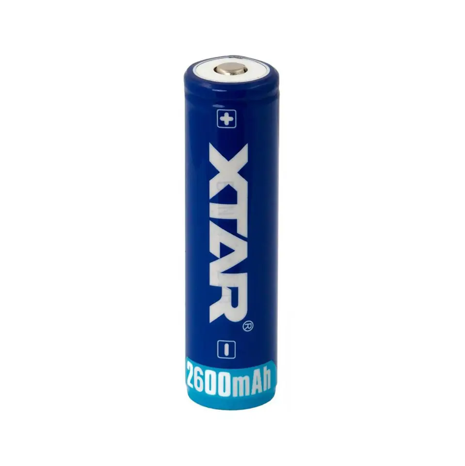 ⁨Rechargeable battery XTAR 18650 3,7V Li-ion 2600mAh with protection⁩ at Wasserman.eu