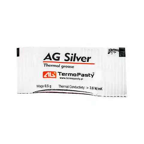 ⁨20 szt. Pasta termoprzewodząca Silver 0,5g AG AGT-143 (1LL)⁩ w sklepie Wasserman.eu