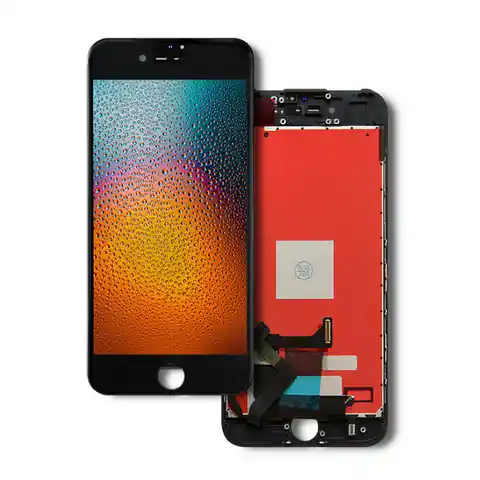 ⁨Qoltec Wyświetlacz dotykowy LCD do iPhone 7 | ramka czarna (0NC)⁩ w sklepie Wasserman.eu