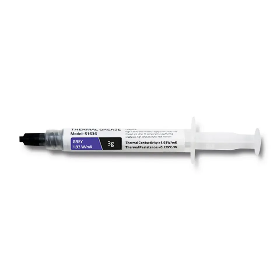 ⁨Qoltec Thermal paste 1.93 W/m-K | 3g | Grey (0NC)⁩ at Wasserman.eu