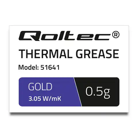 ⁨Qoltec Wärmeleitpaste 3,05 W/m-K | 0,5 g | Gold (0NC)⁩ im Wasserman.eu