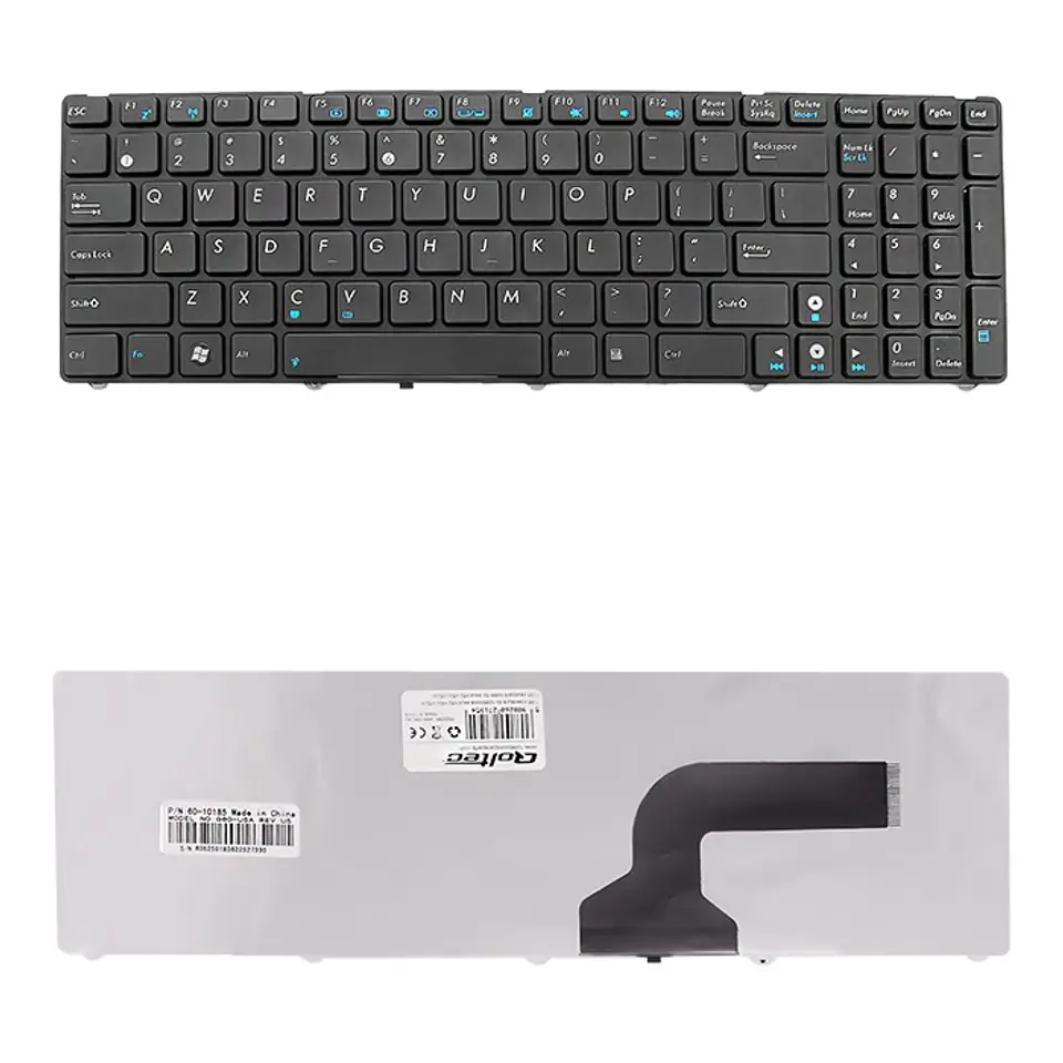 ⁨Qoltec Klawiatura do Asus K52 | K52J | K52JK | K52JR | K52f (0NC)⁩ w sklepie Wasserman.eu