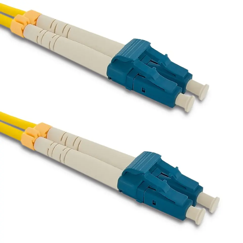 ⁨Qoltec Patchcord światłowodowy LC/UPC - LC/UPC | Singlemode | 9/125 | G652D | Duplex | 3m⁩ w sklepie Wasserman.eu