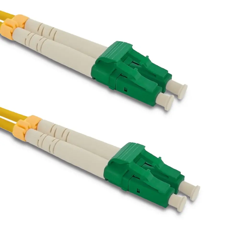 ⁨Qoltec Patchcord światłowodowy LC/APC - LC/APC | Singlemode | 9/125 | G652D | Duplex | 2m (0NC)⁩ w sklepie Wasserman.eu