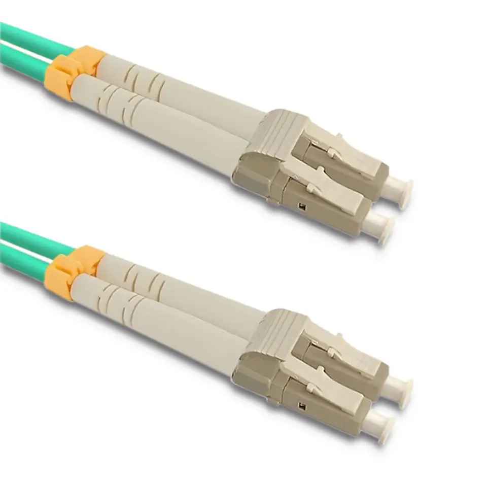 ⁨Qoltec Patch cable LC/UPC - LC/UPC | Multimode | 50/125 | OM3 | Duplex | 10m (0NC)⁩ at Wasserman.eu