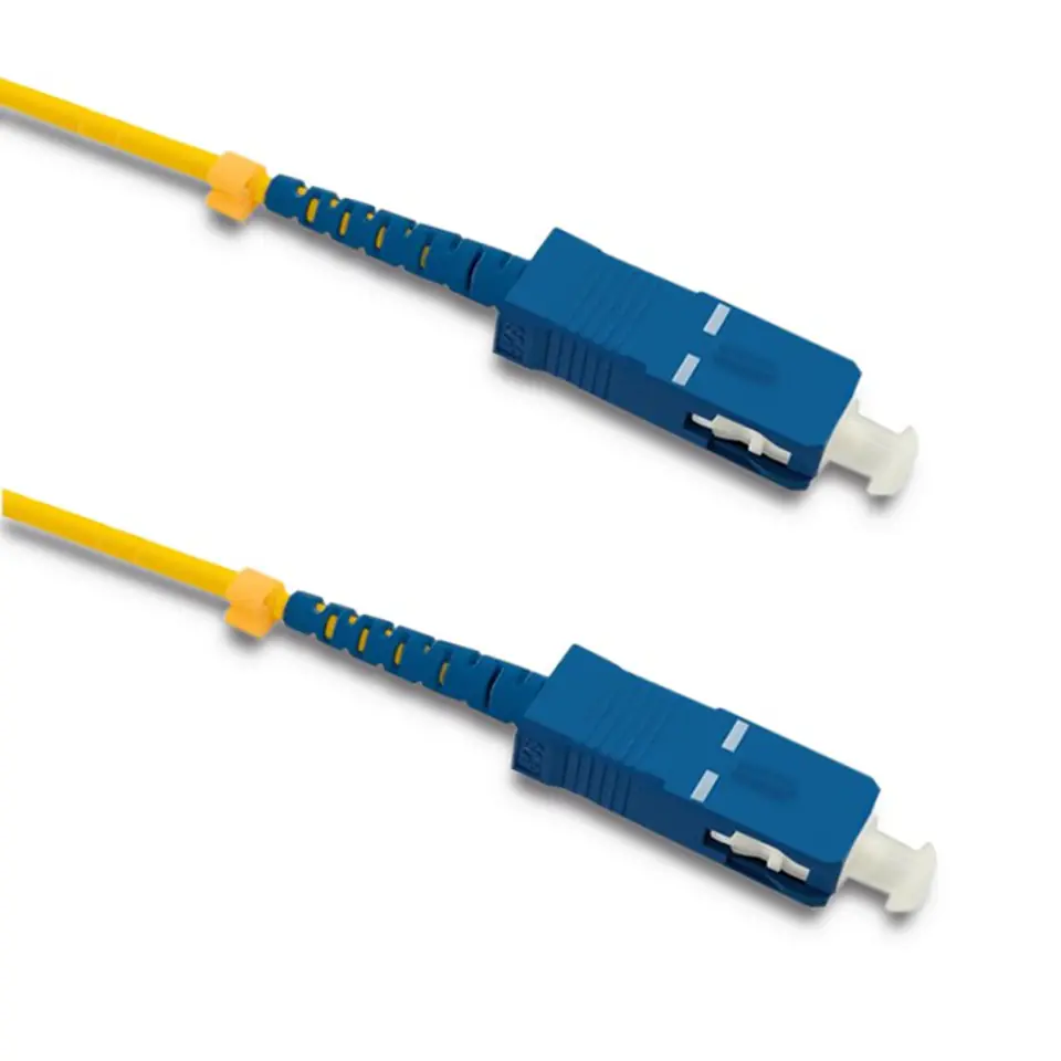 ⁨Qoltec Patch cable SC/UPC - SC/UPC | Singlemode | 9/125 | G652D | Simplex | 10m (0NC)⁩ at Wasserman.eu