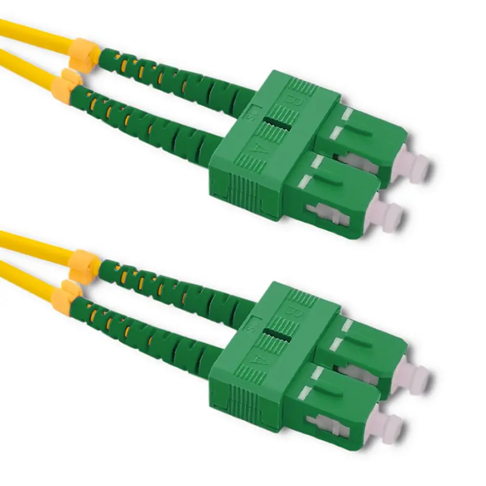 ⁨Qoltec Patchcord światłowodowy SC/APC - SC/APC | Singlemode | 9/125 | G652D | Duplex | 1.5m (0NC)⁩ w sklepie Wasserman.eu