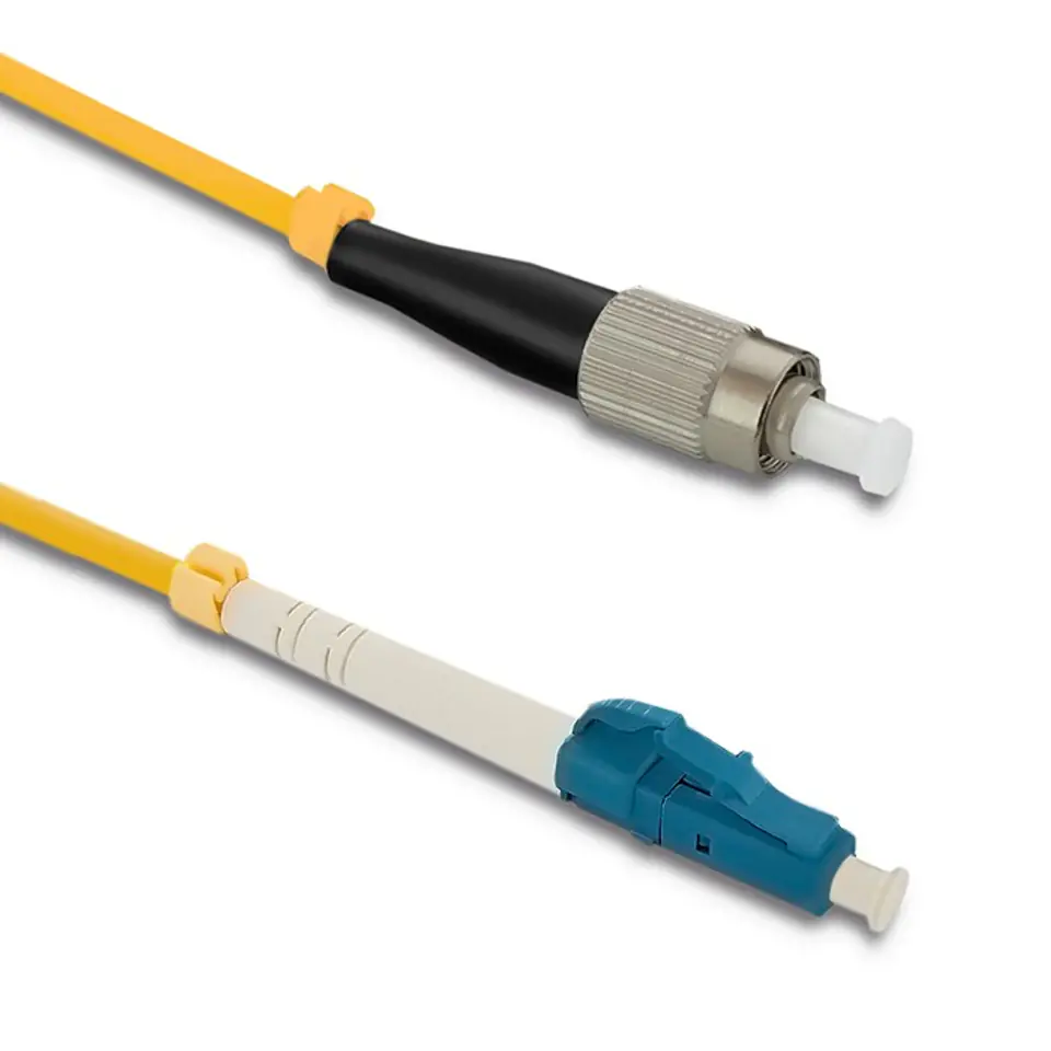 ⁨Qoltec Patchcord światłowodowy FC/UPC - LC/UPC | Singlemode | 9/125 | G652D | Simplex | 5m (0NC)⁩ w sklepie Wasserman.eu