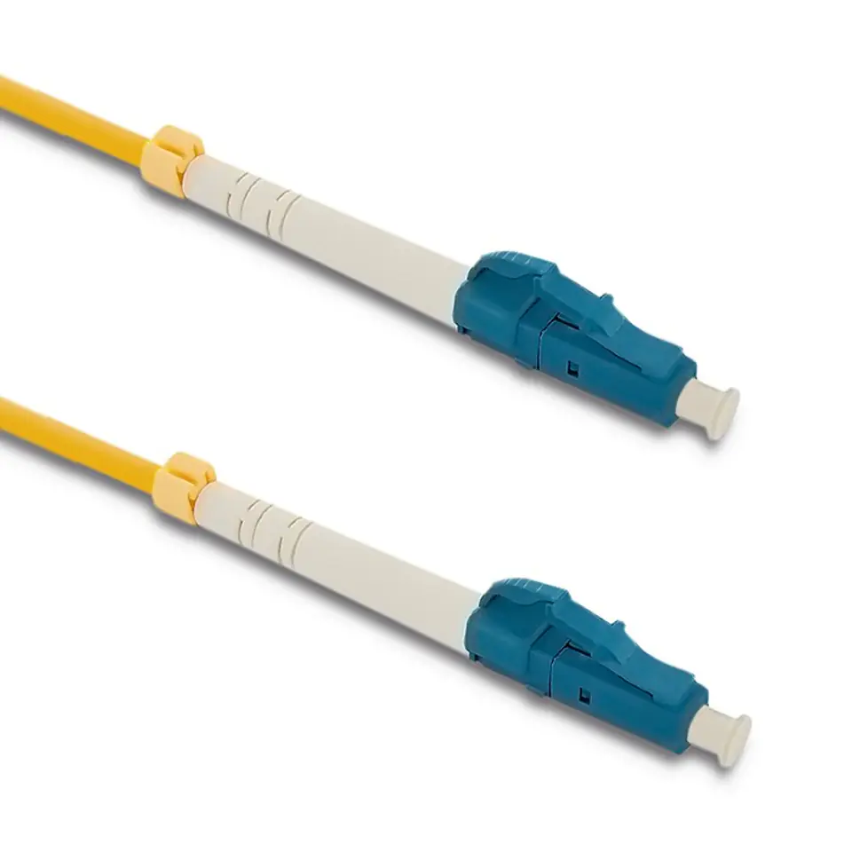 ⁨Qoltec Patchcord światłowodowy LC/UPC - LC/UPC | Singlemode | 9/125 | G652D | Simplex | 15m (0NC)⁩ w sklepie Wasserman.eu