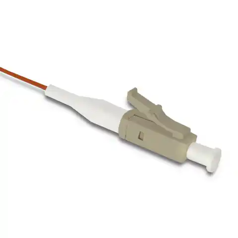 ⁨Qoltec Pigtail światłowodowy LC/UPC | Multimode | 50/125 | OM2 | 1m (0NC)⁩ w sklepie Wasserman.eu