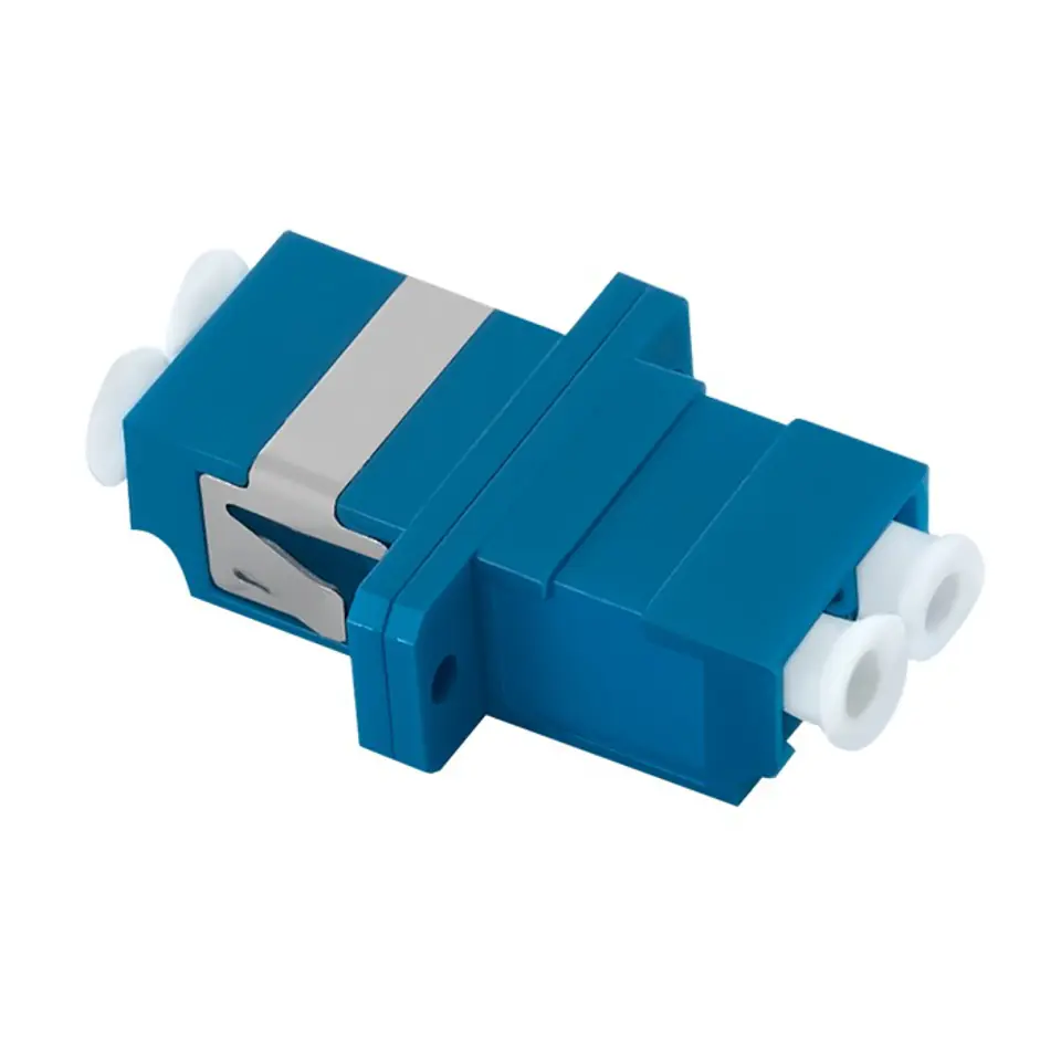⁨Qoltec Fiber Optic Adapter LC/UPC | Duplex | Singlemode (0NC)⁩ at Wasserman.eu