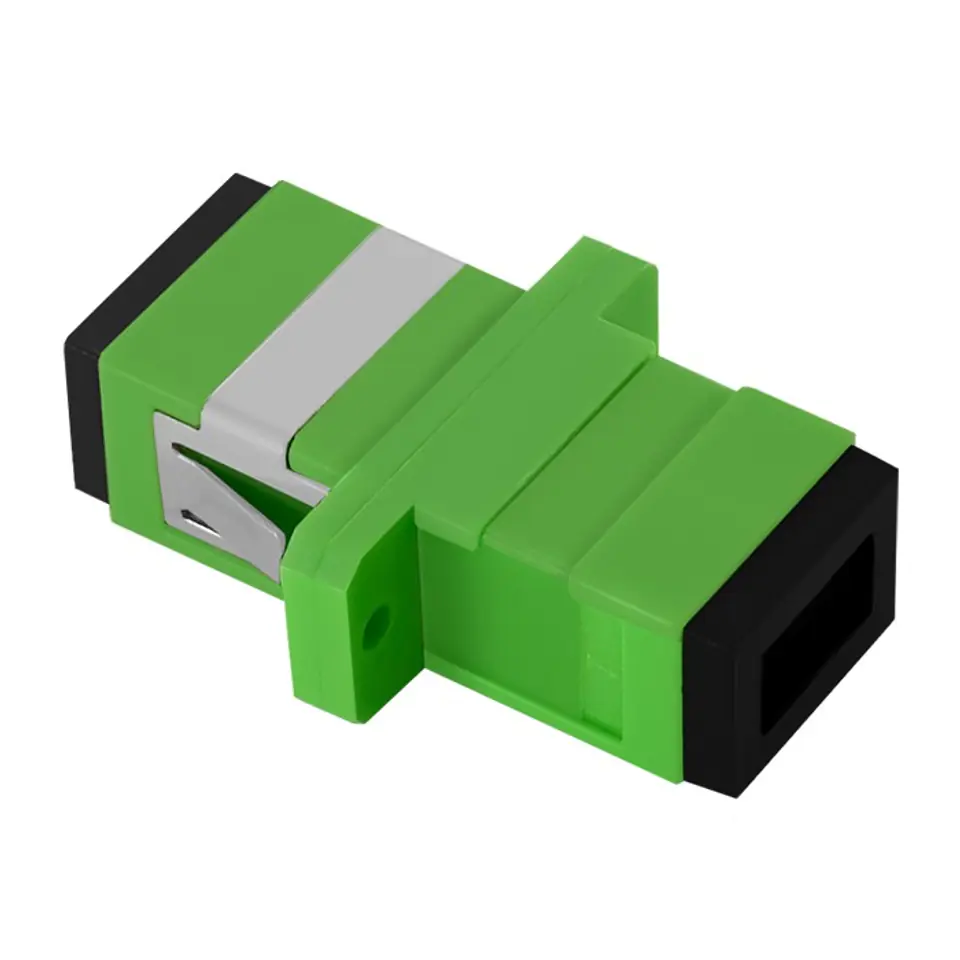 ⁨Qoltec Fiber Optic Adapter SC/APC | Simplex | Singlemode (0NC)⁩ at Wasserman.eu