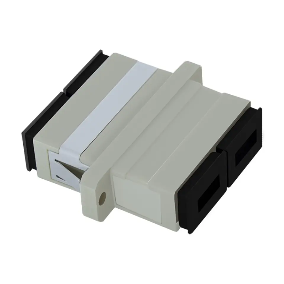 ⁨Qoltec Fiber Optic Adapter SC/UPC | Duplex | Multimode (0NC)⁩ at Wasserman.eu