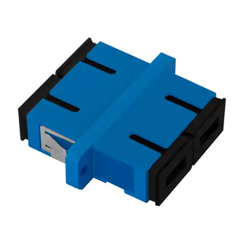 ⁨Qoltec Fiber Optic Adapter SC/UPC | Duplex | Singlemode (0NC)⁩ at Wasserman.eu