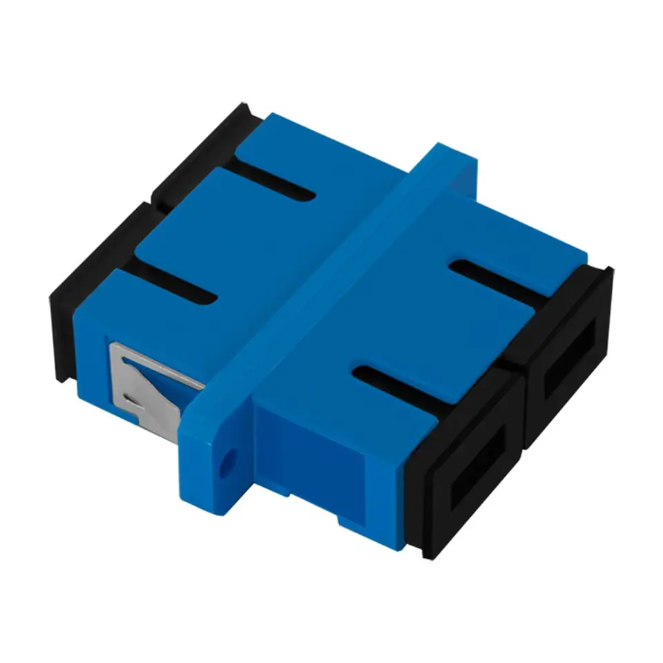 ⁨Qoltec Fiber Optic Adapter SC/UPC | Duplex | Singlemode (0NC)⁩ at Wasserman.eu