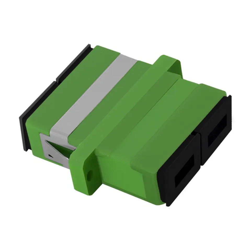 ⁨Qoltec Fiber Optic Adapter SC/APC | Duplex | Singlemode (0NC)⁩ at Wasserman.eu