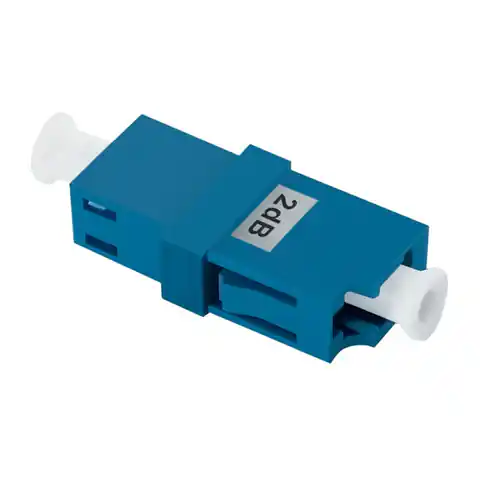 ⁨Qoltec Fiber optic attenuator LC/UPC (F) - LC/UPC (F) | Singlemode | 2dB (0NC)⁩ at Wasserman.eu