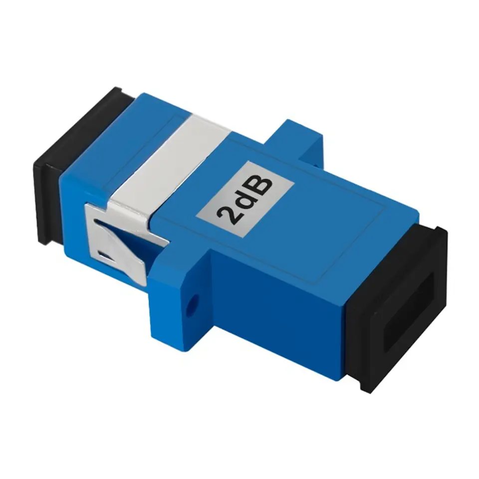 ⁨Qoltec Fiber optic attenuator SC/UPC (F) - SC/UPC (F) | Singlemode | 2dB (0NC)⁩ at Wasserman.eu