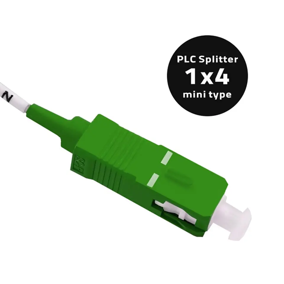 ⁨Qoltec Splitter 1x4 | SC/APC - SC/APC | G.657A | Singlemode | 0.9 mm (0NC)⁩ w sklepie Wasserman.eu