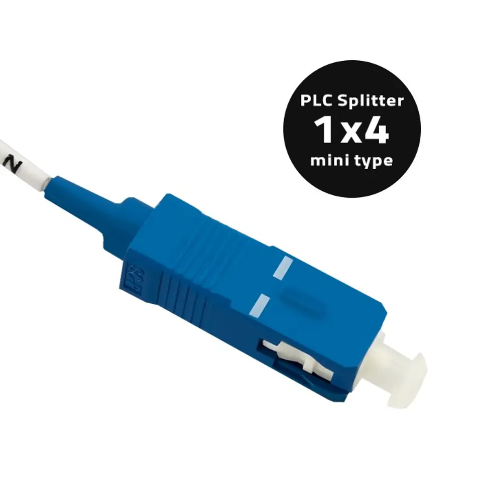 ⁨Qoltec Splitter 1x4 | SC/PC - SC/PC | G.657A | Singlemode | 0.9 mm (0NC)⁩ w sklepie Wasserman.eu