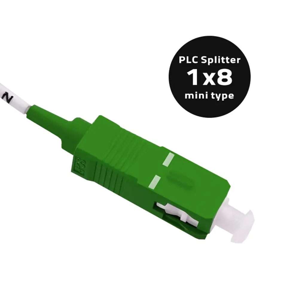 ⁨Qoltec Splitter 1x8 | SC/APC - SC/APC | G.657A | Singlemode | 0.9 mm (0NC)⁩ w sklepie Wasserman.eu