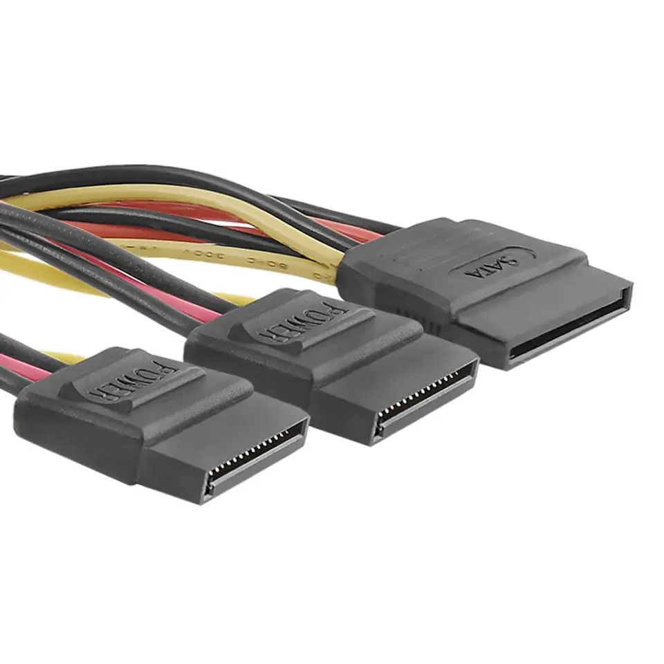 ⁨Qoltec Cable splitter SATA female | 2xfemale | 0.2m (0NC)⁩ at Wasserman.eu