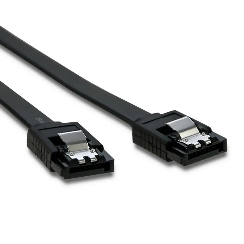 ⁨Qoltec Kabel SATA III męski / SATA III męski 0.5m czarny⁩ w sklepie Wasserman.eu