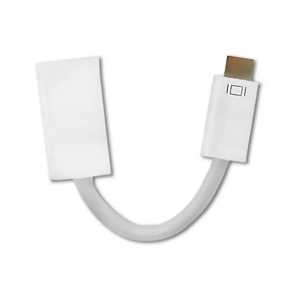 ⁨Qoltec Adapter Mini DVI męska | HDMI żeńska | 0.15m (0NC)⁩ w sklepie Wasserman.eu