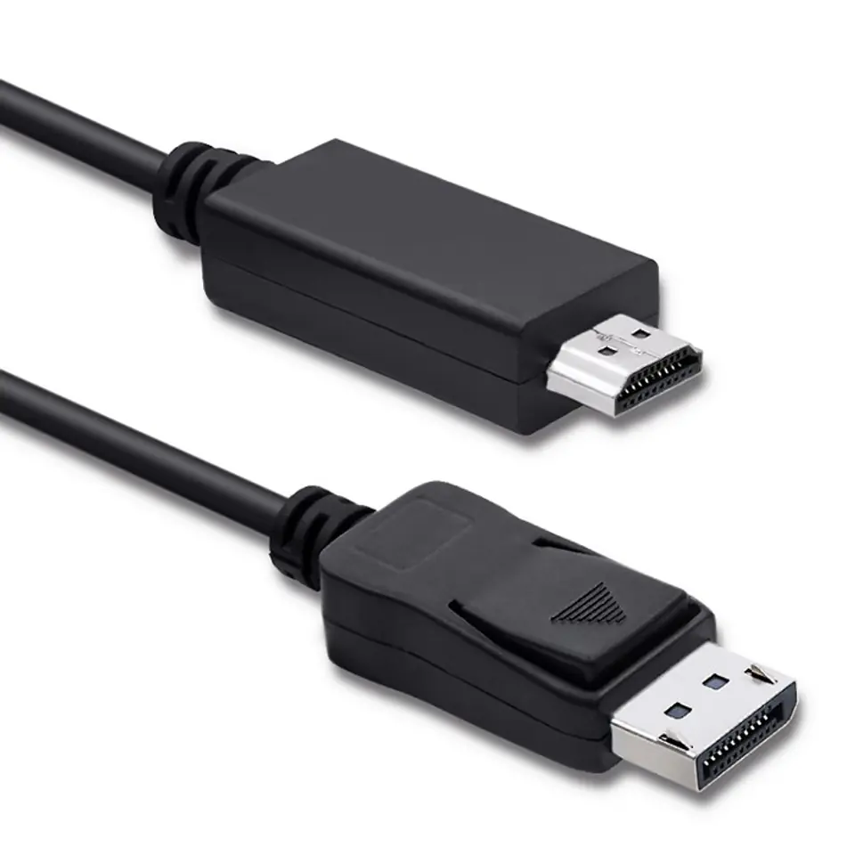 ⁨Qoltec DisplayPort v1.1 male | HDMI male | 4K | 1m (0NC)⁩ at Wasserman.eu